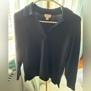 J Crew Sweater Polo in extra-soft yarn
